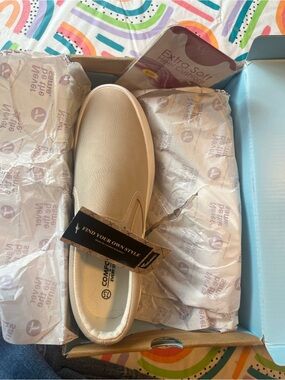 Jabasic Beige Slip-On Platform Shoes #2